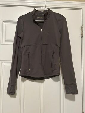 Aritzia Charcoal Bomber-Style Active Jacket